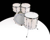 Yamaha Recording Custom 4pc Shell Pack Polar White top view