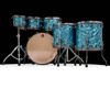 Tama Starclassic Walnut/Birch 6pc Shell Pack – Turquoise Pearl back view