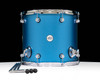 DW Design Series Component Drums Aqua Metallic 14x16 front view