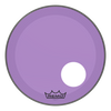 Remo Powerstroke P3 Colortone Purple Bass Drumhead, 20", 5" Offset Hole