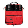 Ahead Plush Stick Case W/4 Extra Pockets (Black With Red Trim, Plush Interior), Designed To Hold 8 Pairs Of Drumsticks And 4 Swi