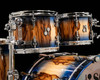 Sonor SQ2 5pc Medium Beech Shell Pack 10/12/14/16/22 - African Marble Blue Burst closeup