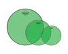 Remo Colortone Emperor Tom Pack - Green, 10"/12"/16"