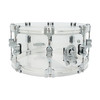 PDP Concept Acrylic 6.5" x 14" Snare Drum - Clear with Chrome Hardware product image