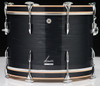 Vintage Black Slate 22" x 14" Kick Drum - Side Angle