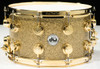 DW Collector's Series Snare 8x14 - Gold Glass - Gold Hardware