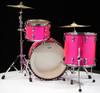 Ludwig Classic Maple FAB 3pc Shell Pack 13/16/22 - Pink Glitter - Back