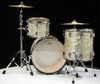 Ludwig Classic Maple FAB 3pc Shell Pack 13/16/22 - Olive Pearl - Back