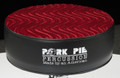 Pork Pie Star Round Throne Black w/ Red Swirl