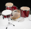 DW Design Series Drum Set 4pc - Cherry Stain 12/16/22/14SD