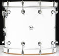 DW Design Series Bass Drum Side View Gloss White