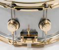 DW Collector's Series 6.5x14 1mm Aluminum Snare Drum with Gold Hardware