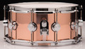 DW Collector's Series 6.5x14 3mm Copper Polished Snare Drum with Chrome Hardware