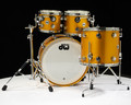 DW Collector's 4pc Maple/Mahogany Shell Pack - Vegas Gold Metallic