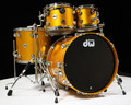 DW Collector's 4pc Maple/Mahogany Shell Pack - Vegas Gold Metallic