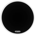 Evans EQ3 Resonant Black Bass Drum Head, No Port - 24"