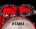 Tama Star Walnut 4pc Solid Candy Red Shell Pack 10/12/16/22
