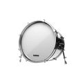 Evans EQ3 No Port Smooth White Bass Drum Head -18''