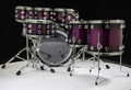 DW Collectors 7pc Purpleheart Shell Pack - Anodized Purple to Black Burst