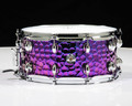 Dixon Cornerstone 6.5x14 Hammered Steel Snare - Purple Titanium