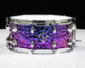 Dixon Cornerstone 6.5x14 Hammered Steel Snare - Purple Titanium