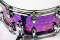 Dixon Cornerstone 6.5x14 Hammered Steel Snare - Purple Titanium