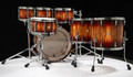 Sonor SQ2 7pc Maple Shell Pack - African Marble with Red Candy Burst
