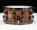DW Collector's 7x14 15ply Solid Santos Rosewood Snare  - Black Nickel