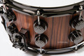DW Collector's 7x14 15ply Solid Santos Rosewood Snare  - Black Nickel