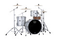 Mapex Saturn Evolution Hybrid Powerhouse 3pc Rock Kit - Iridium Silver