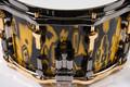 Sonor SQ2 14x8 Beech Snare Drum - Yellow Tribal - Tiger Interior