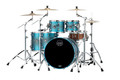 Mapex Saturn Evolution Workhorse 5-Piece Shell Pack Without Snare - Exotic Azure Burst