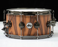 DW Collector's 7x14 15ply Santos Rosewood - Single Row Black Nickel