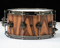 DW Collector's 7x14 15ply Santos Rosewood - Single Row Black Nickel