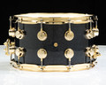 DW Collector's 8x14 VLT Snare -Gun Metal Glass Sparkle w/Gold HW