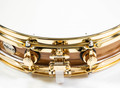 DW Collector's Pi Snare - High Gloss over Olive Ash Burl w/Gold HW