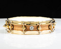 DW Collector's Pi Snare - High Gloss over Olive Ash Burl w/Gold HW