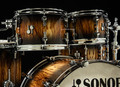 Sonor SQ2 5pc Vintage Maple Kit - Candy Burst over African Marble