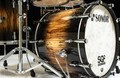 Sonor SQ2 5pc Vintage Maple Kit - Candy Burst over African Marble