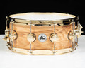 DW Collector's 3/3/3 Maple  6x14 Snare - Olive Ash Burl w/Gold HW