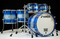 Sonor SQ2 6pc Maple Kit 10/12/14/16/22/13SD - Blue Silver Sparkle Burst