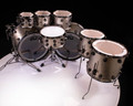 DW Collector's 8pc Maple Kit - Nickel Sparkle Glass w/Black Nickel HW