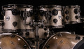 DW Collector's 8pc Maple Kit - Nickel Sparkle Glass w/Black Nickel HW