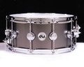 DW Collector's 6.5x14 Satin Black Nickel over Brass - Chrome HW