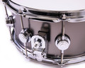 DW Collector's Series 6.5x14 Satin Black Nickel Over Brass Snare Drum with Chrome Hardware