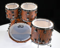 DW Collector's 4pc SSC Maple Kit -Hard Satin Exotic Santos Rosewood