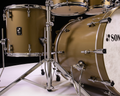 Sonor SQ1 22" 4-piece Shell Pack - Satin Gold Metallic 10/12/16/22