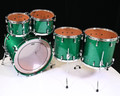 Yamaha Absolute Hybrid Maple 5pc 10/12/14/16/22 Jade Green Sparkle