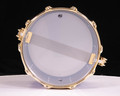 DW Collector's Series 8x14 Satin Black Nickel Over Brass Snare Drum with Gold Hardware