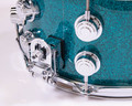 DW Collector's Pure Maple 7x14 Snare - Teal Glass w/ Chrome HW